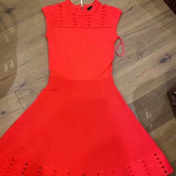 Gorgeous Ted Baker Skater Style Knit Dress - 0 - Picture 1 of 4